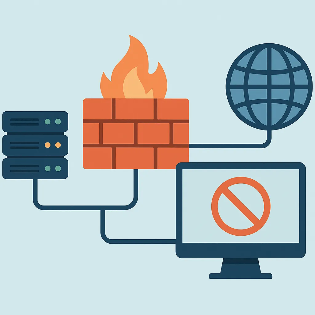 服务器与防火墙之间的安全通信结构示意图