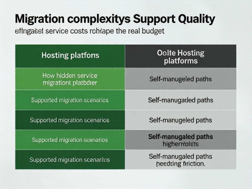 服务器迁移复杂性与技术支持服务质量对比矩阵