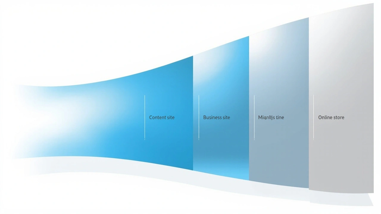 博客、企业站与电商站资源需求对比
