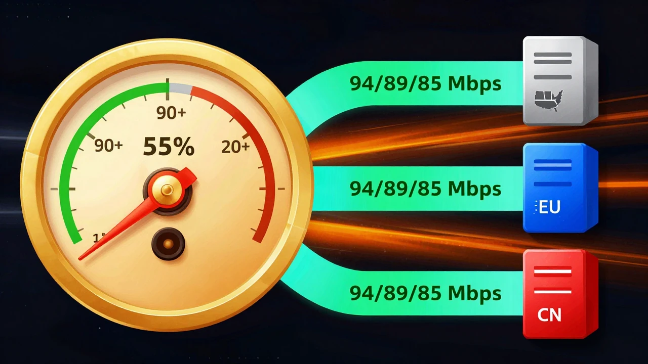 独立服务器带宽实测：多节点稳定跑满 100Mbps