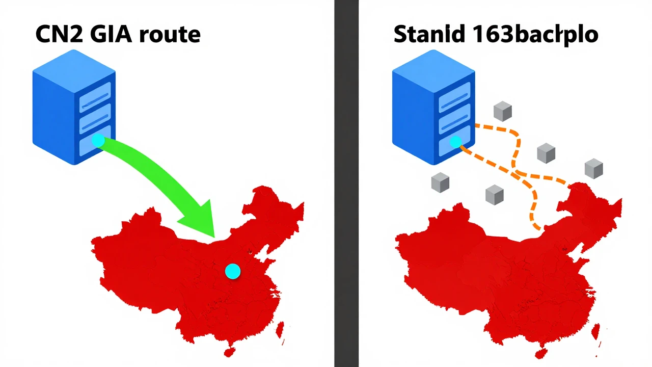 CN2 线路路由追踪与延迟对比