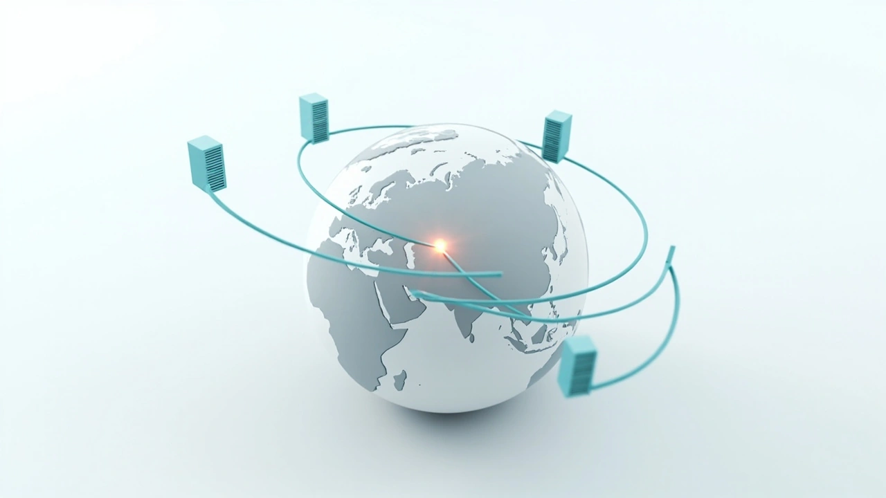 美国CN2 VPS 节点选择决策树，展示根据用户区域、运维位置和业务类型选择最佳节点的逻辑路径