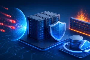 Hostease 服务器安全防护配置指南：DDoS、防火墙与备份 - 封面图