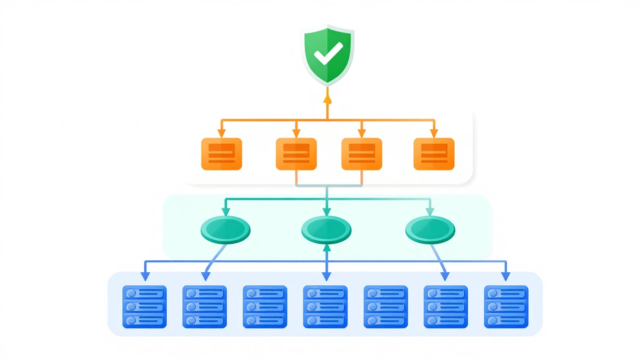 AIOps 系统四层架构示意图