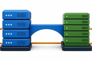 Apache 迁移 Nginx 前后的入口层对比与回滚关系示意
