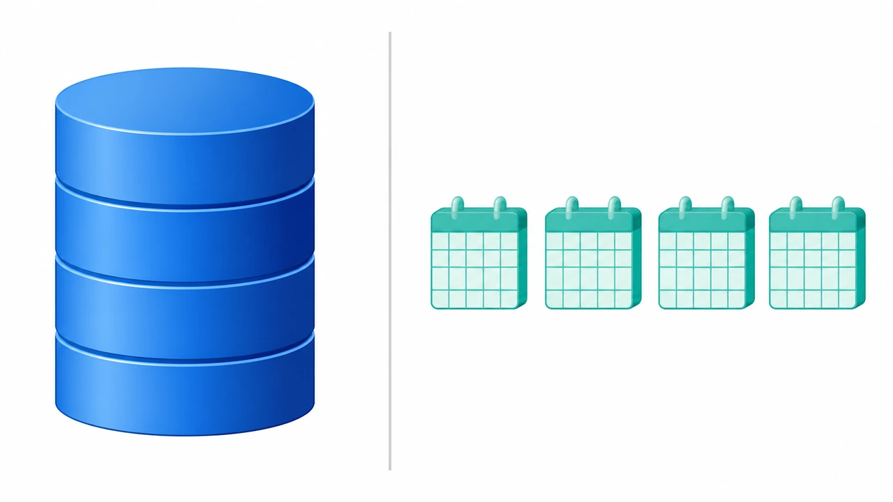 MySQL 分区表按月份分区建表示意图