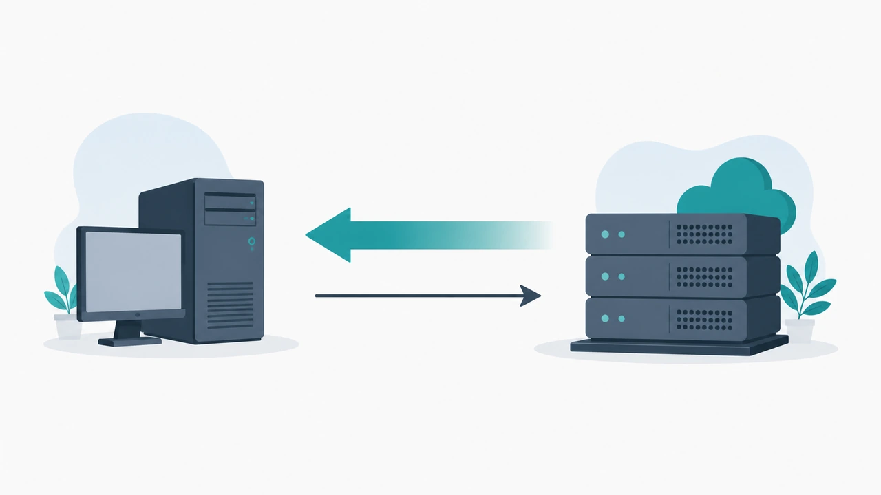 用 iperf3 对 VPS 进行带宽下行与上行测速示意