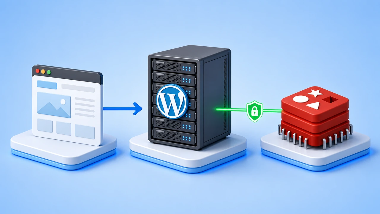 WordPress 对象缓存分层架构示意图