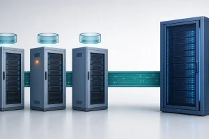 多个边缘节点机柜通过数据链路回源到源站机房的 CDN 回源与缓存主题封面示意图